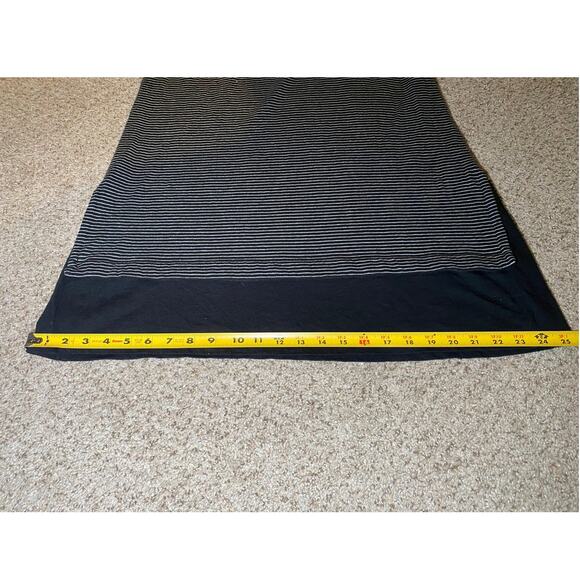 J Jill Gray & Black Striped Long Sleeve Dress - Size Medium - Picture 11 of 13